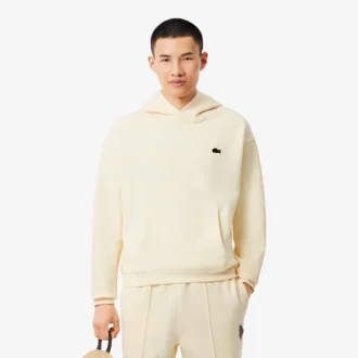 Bol Kesim Baskılı Kapüşonlu Sweatshirt