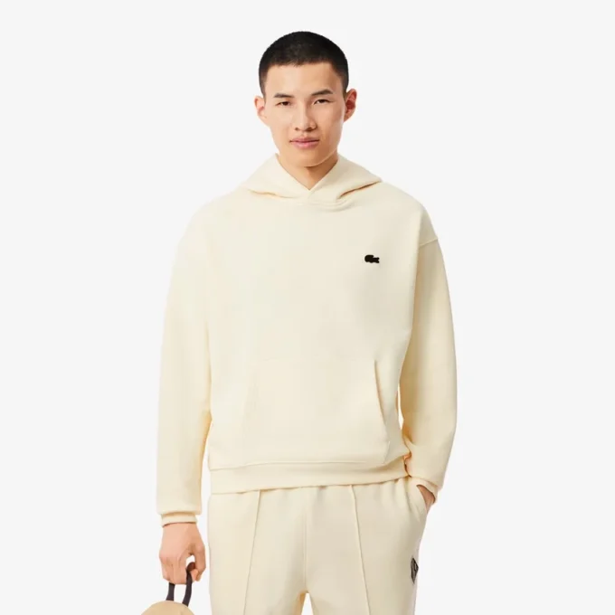 Bol Kesim Baskılı Kapüşonlu Sweatshirt