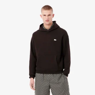 Bol Kesim Baskılı Kapüşonlu Sweatshirt