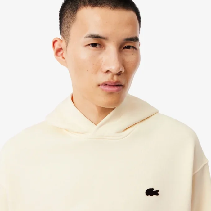 Bol Kesim Baskılı Kapüşonlu Sweatshirt