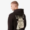 Bol Kesim Baskılı Kapüşonlu Sweatshirt