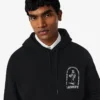 Bol Kesim Baskılı Kapüşonlu Sweatshirt