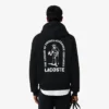 Bol Kesim Baskılı Kapüşonlu Sweatshirt