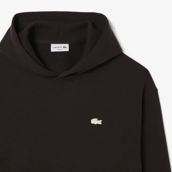 Bol Kesim Baskılı Kapüşonlu Sweatshirt