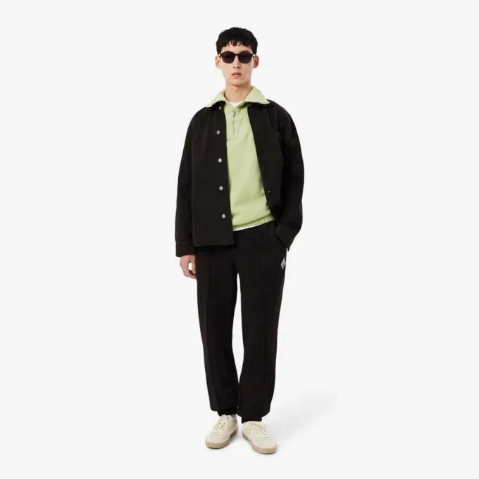 Bol Kesim Fermuarlı Yaka Piqua Sweatshirt