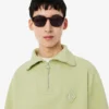Bol Kesim Fermuarlı Yaka Piqua Sweatshirt