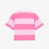 Büyük Boy Çizgili Pamuklu Rugby Polo Tişört