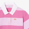 Büyük Boy Çizgili Pamuklu Rugby Polo Tişört