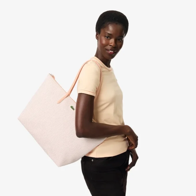 Büyük Çizgili L.12.12 Concept Tote