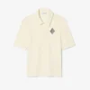Dar Kesim Nakışlı Polo Tişört