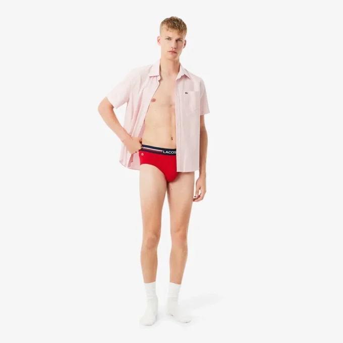 Erkek 3’lü Paket Logo Bel Pamuklu Slip