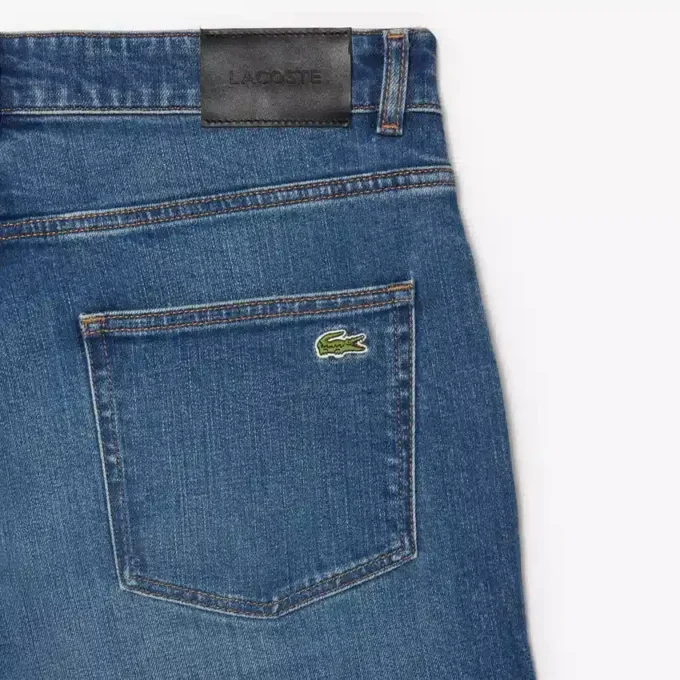 Erkek 5 Cepli Dar Kesim İndigo Kot Pantolon