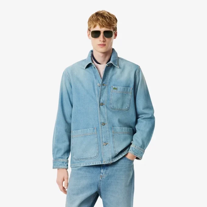 Erkek Ağır Pamuklu Denim Üst Gömlek