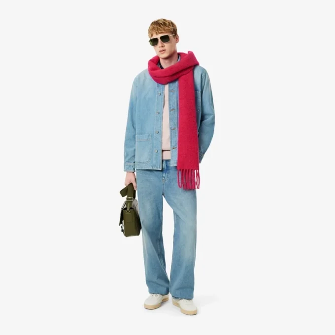 Erkek Ağır Pamuklu Denim Üst Gömlek