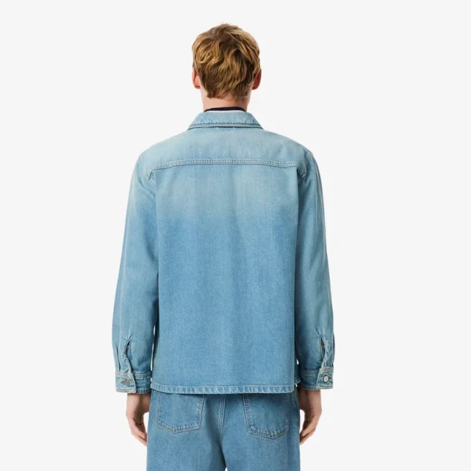 Erkek Ağır Pamuklu Denim Üst Gömlek