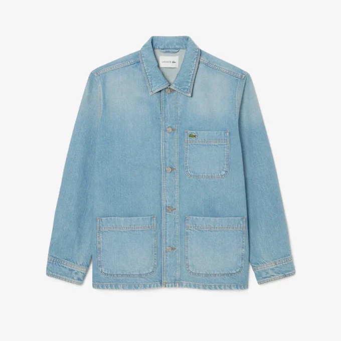 Erkek Ağır Pamuklu Denim Üst Gömlek