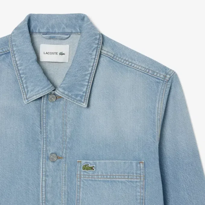 Erkek Ağır Pamuklu Denim Üst Gömlek