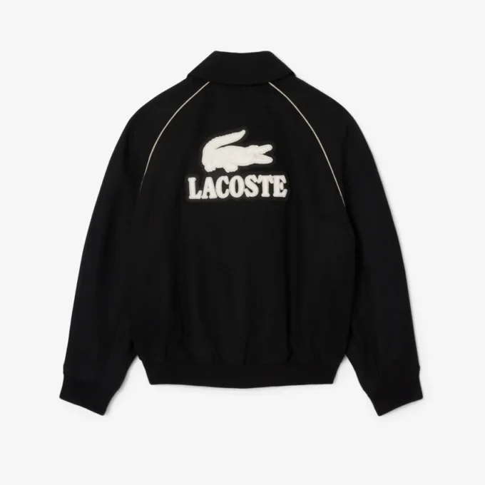 Erkek Badge Accent Yün Varsity Ceket