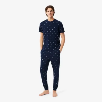 Erkek Baskılı Pamuklu Pijama Altı