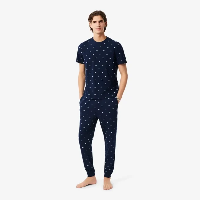 Erkek Baskılı Pamuklu Pijama Altı