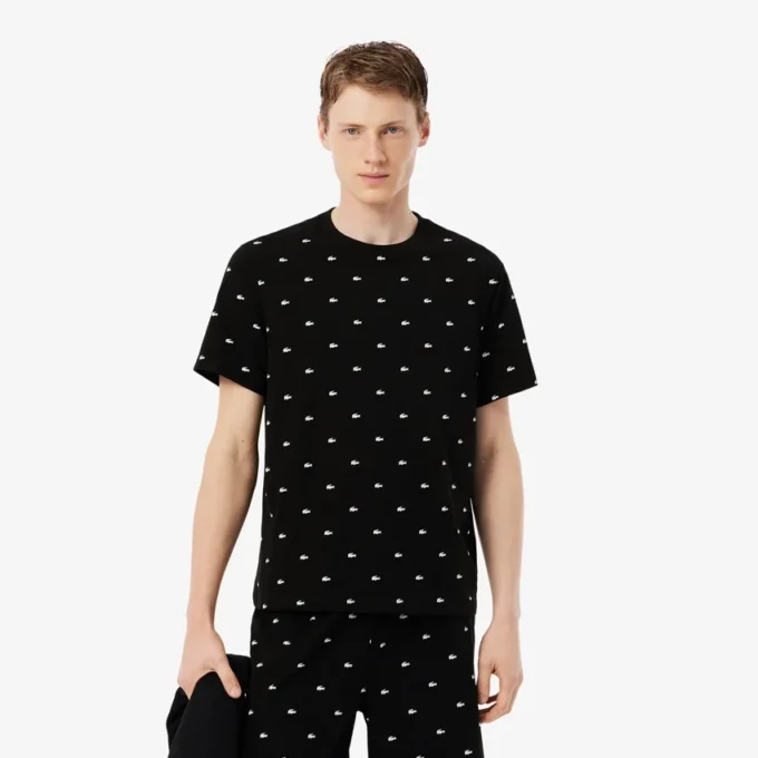 Erkek Baskılı Pamuklu Pijama Takımı