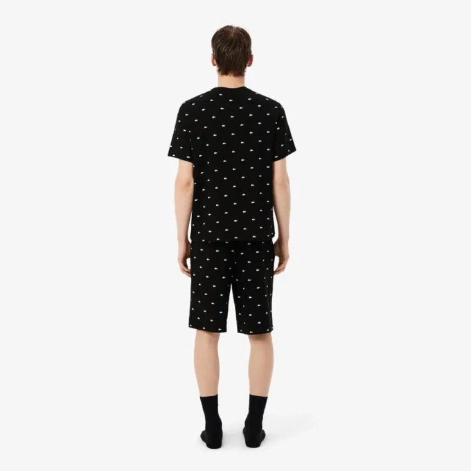 Erkek Baskılı Pamuklu Pijama Takımı