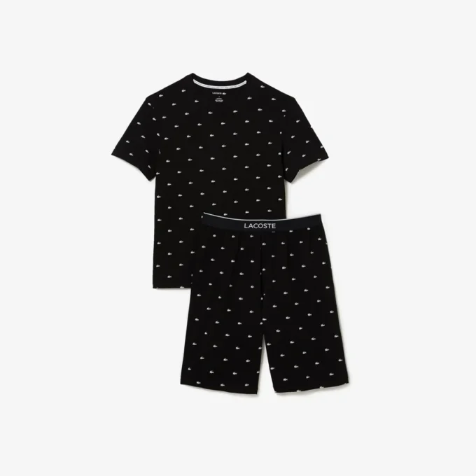 Erkek Baskılı Pamuklu Pijama Takımı