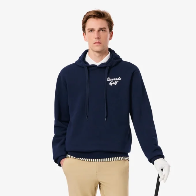 Erkek Baskılı Polar Golf Kapüşonlu Sweatshirt Erkek Baskılı Polar Golf Kapüşonlu Sweatshirt
