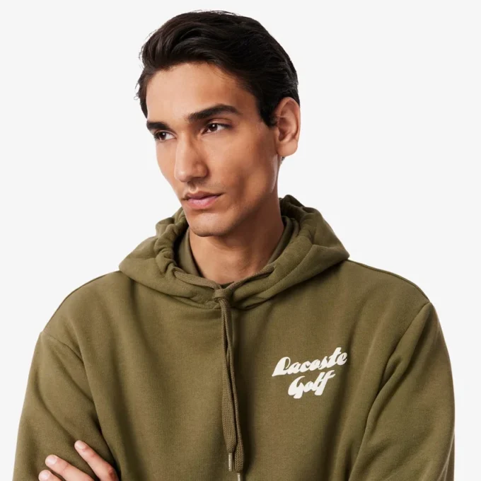 Erkek Baskılı Polar Golf Kapüşonlu Sweatshirt Erkek Baskılı Polar Golf Kapüşonlu Sweatshirt