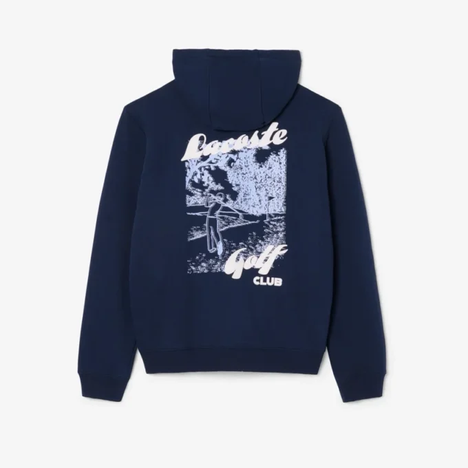 Erkek Baskılı Polar Golf Kapüşonlu Sweatshirt Erkek Baskılı Polar Golf Kapüşonlu Sweatshirt