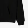 Erkek Baskılı Polar Kapüşonlu Sweatshirt