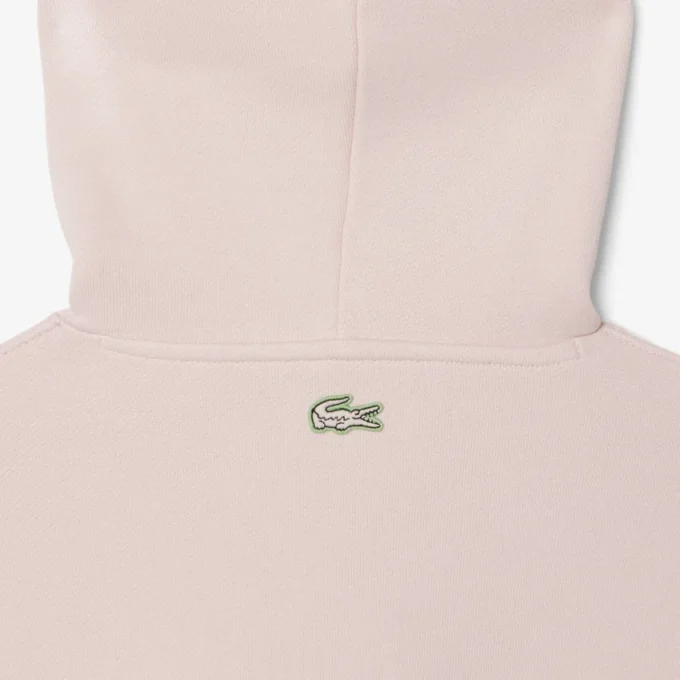 Erkek Baskılı Polar Kapüşonlu Sweatshirt