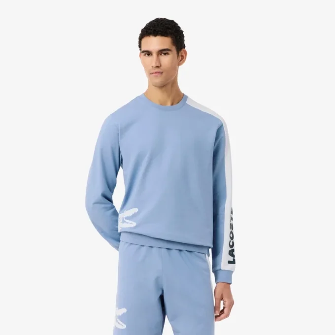 Erkek Baskılı Polar Sweatshirt
