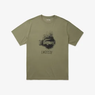 Erkek Big Fit Crocodile Spor Tişört