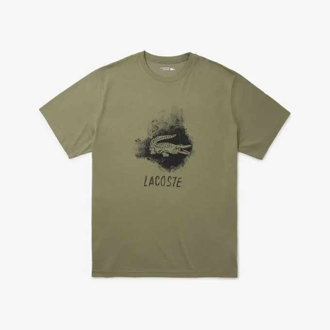 Erkek Big Fit Crocodile Spor Tişört