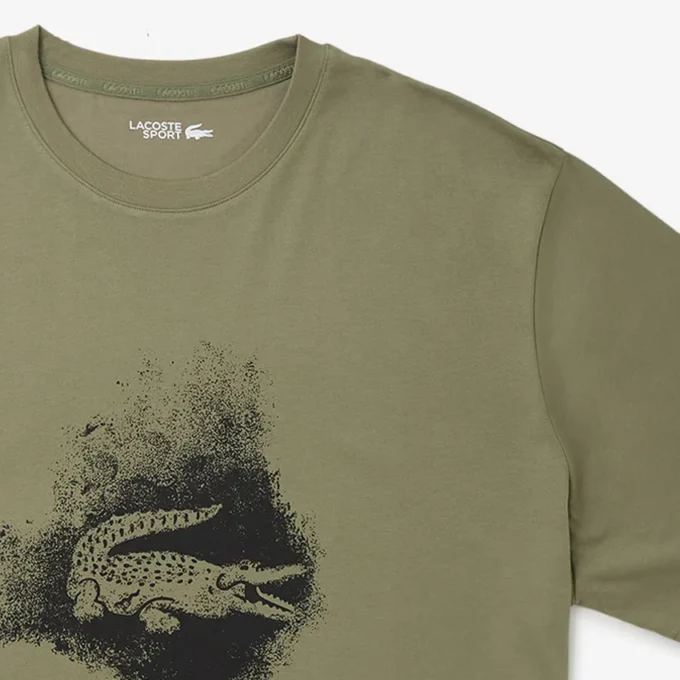 Erkek Big Fit Crocodile Spor Tişört