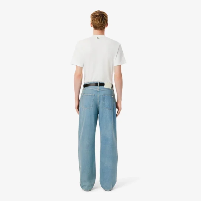 Erkek Bol Kesim 5 Cepli Denim Kot Pantolon