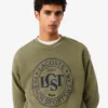 Erkek Bol Kesim Baskılı Polar Sweatshirt