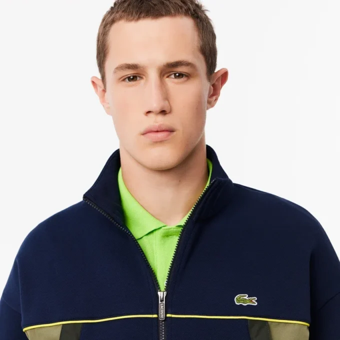 Erkek Bol Kesim Fermuarlı Piqua Sweatshirt