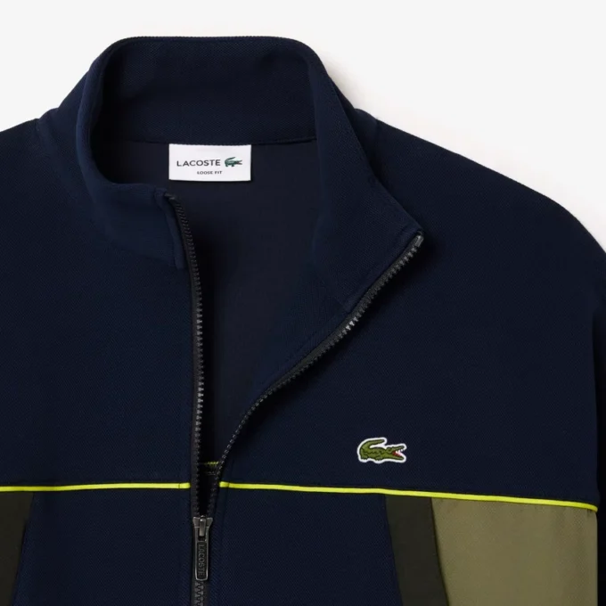 Erkek Bol Kesim Fermuarlı Piqua Sweatshirt