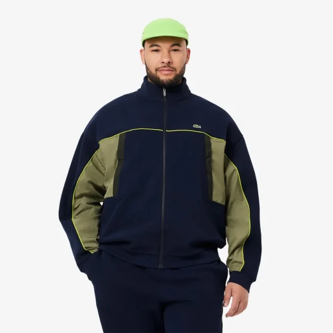 Erkek Bol Kesim Fermuarlı Piqua Sweatshirt