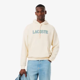 Erkek Bol Kesim Nakışlı Kapüşonlu Sweatshirt