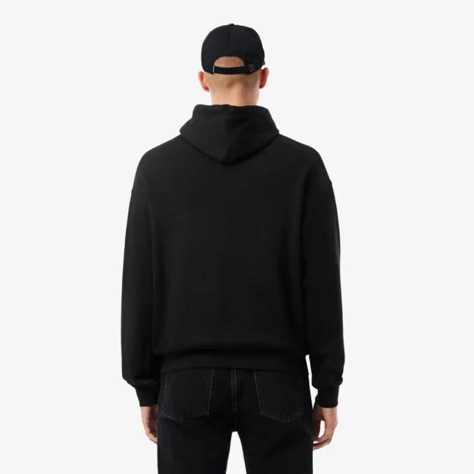 Erkek Bol Kesim Nakışlı Kapüşonlu Sweatshirt