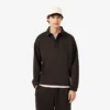 Erkek Bol Kesim Polar Polo Tişört Sweatshirt