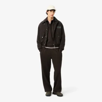 Erkek Bol Kesim Polar Polo Tişört Sweatshirt