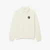 Erkek Bol Kesim Polo Tişört Yakalı Polar Sweatshirt