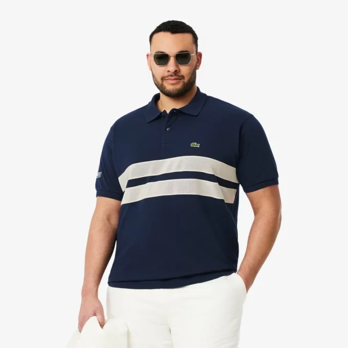 Erkek Cesur Çizgili Klasik Kesim L.12.12 Polo Tişört
