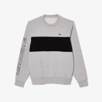 Erkek Colorblock Bisiklet Yaka Sweatshirt