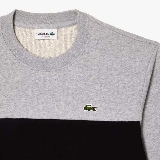 Erkek Colorblock Bisiklet Yaka Sweatshirt