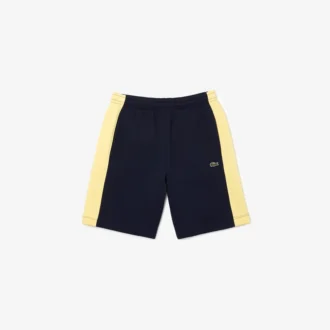 Erkek Colorblock Fırçalanmış Polar Şort